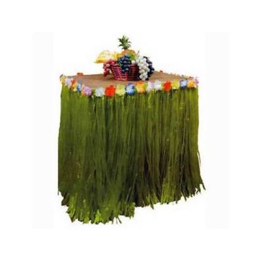 jupe de table raphia vert | jourdefete.com