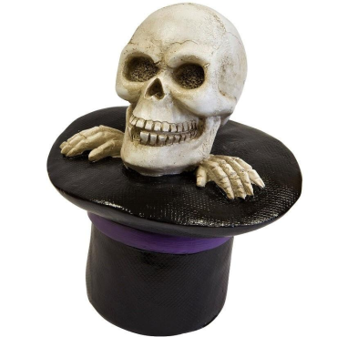 Ce crâne dans un chapeau est une parfaite décoration de table pour Halloween | jourdefete.com Ce crâne dans un chapeau est une parfaite décoration de table pour Halloween | jourdefete.com