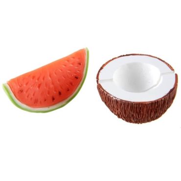 Deux Marque-Places Tropiques - Pastèque et Noix de Coco | jourdefete.com Deux Marque-Places Tropiques - Pastèque et Noix de Coco | jourdefete.com