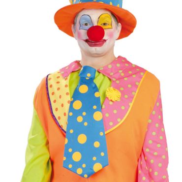 Accessoire Maxi Cravate Clown Bleu Accessoire Maxi Cravate Clown Bleu