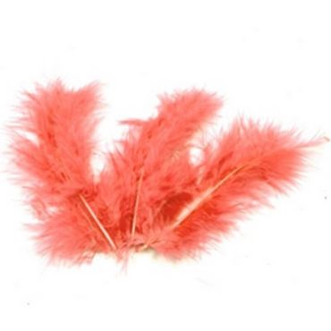 Sachet de 20 Plumes Décoratives - Corail Sachet de 20 Plumes Décoratives - Corail