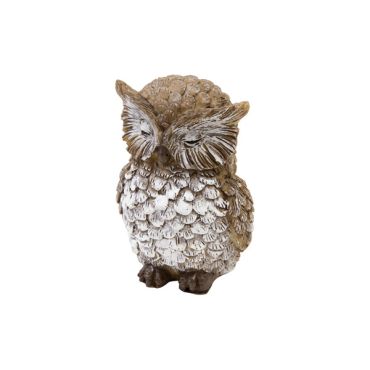 Petite chouette en résine pour décoration automnale | jourdefete.com