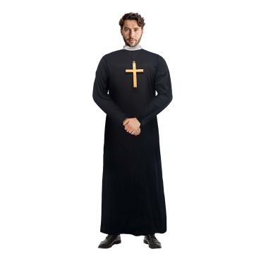 Déguisement de prêtre homme avec soutane noire | jourdefete.com Déguisement de prêtre homme avec soutane noire | jourdefete.com