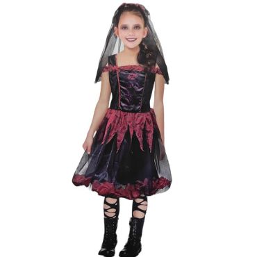 Une jolie petite fille déjà prête pour son mariage le soir d'Halloween | jourdefete.com Une jolie petite fille déjà prête pour son mariage le soir d'Halloween | jourdefete.com