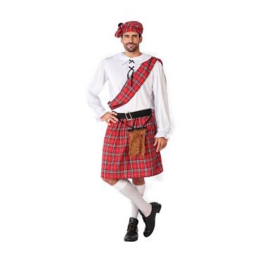 deguisement ecossais blanc rouge pour homme | jourdefete.com