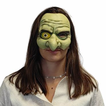 Un horrible demi-masque de sorcière pour Halloween | jourdefete.com Un horrible demi-masque de sorcière pour Halloween | jourdefete.com