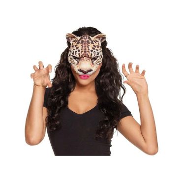 Demi-Masque de Léopard Adulte