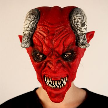 Masque Intégral en Latex de Démon des Enfers Masque Intégral en Latex de Démon des Enfers