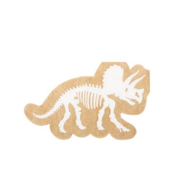 16 serviettes collection dinosaure kraft | jourdefete.com