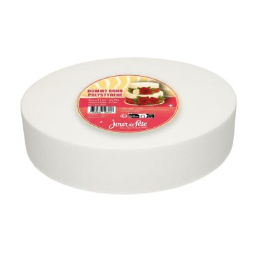 Cake dummy en polystyrène pour cake design rond de 30 x 7 cm, parfait pour décorations | jourdefete.com Cake dummy en polystyrène pour cake design rond de 30 x 7 cm, parfait pour décorations | jourdefete.com