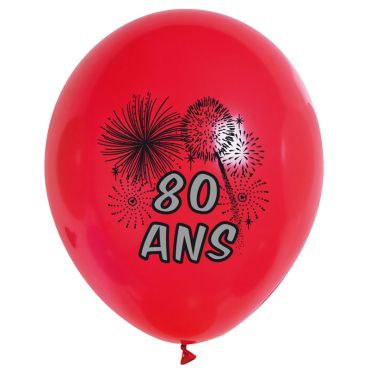 Ballons de Baudruche Anniversaire 80 ans Ballons de Baudruche Anniversaire 80 ans