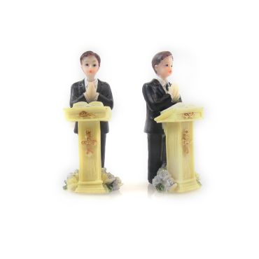 Décoration Gâteau - Communiant Garçon 8cm Décoration Gâteau - Communiant Garçon 8cm