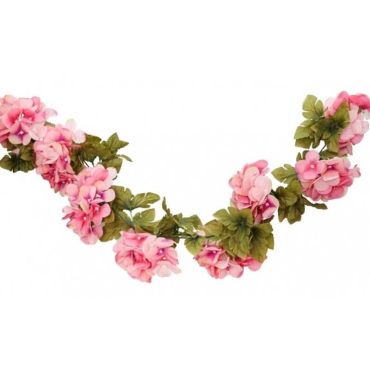 guirlande hortensia artificielle rose de 220 cm | jourdefete.com guirlande hortensia artificielle rose de 220 cm | jourdefete.com