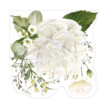 16 serviettes en papier profilées de la collection floral white 16 serviettes en papier profilées de la collection floral white