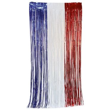 rideau-lamelles-scintillant-bleu-blanc-rouge-1x2m | jourdefete.com