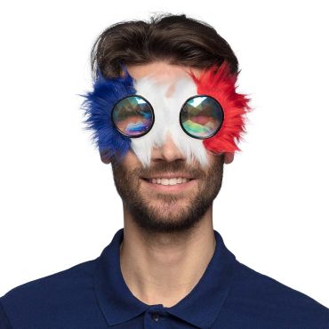 Lunettes Party Rave tricolores bleu blanc rouge France | jourdefete.com Lunettes Party Rave tricolores bleu blanc rouge France | jourdefete.com