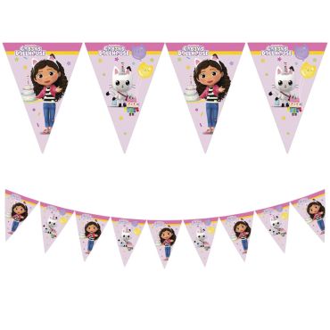Guirlande fanions Gabby et la Maison Magique décorative rose et violette | jourdefete.com Guirlande fanions Gabby et la Maison Magique décorative rose et violette | jourdefete.com