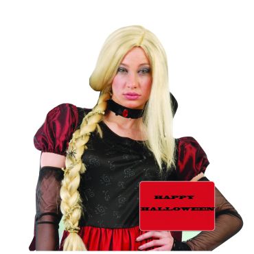 Perruque Natte Blonde aux Araignées Femme Perruque Natte Blonde aux Araignées Femme