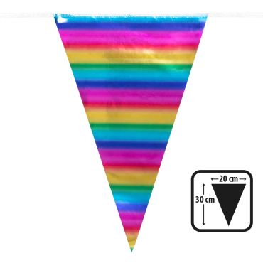 Guirlande de fanions arc-en-ciel de 10 mètres | jourdefete.com Guirlande de fanions arc-en-ciel de 10 mètres | jourdefete.com
