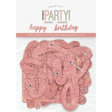 guirlande-anniversaire-glitz-rose-gold | jourdefete.com guirlande-anniversaire-glitz-rose-gold | jourdefete.com