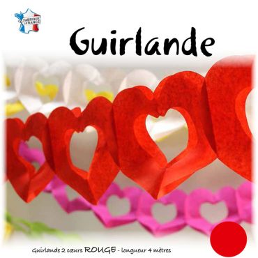 Guirlande Cœur Rouge Guirlande Cœur Rouge