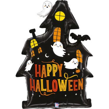 Ballon maison hantée avec fantômes pour Halloween | jourdefete.com Ballon maison hantée avec fantômes pour Halloween | jourdefete.com
