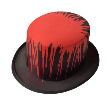 Chapeau haut-de-forme noir effet sang pour Halloween | jourdefete.com Chapeau haut-de-forme noir effet sang pour Halloween | jourdefete.com