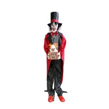 Vos invités vont prendre peur le soir d’Halloween en voyant et en entendant ce clown tremblant animé sur pieds - 175 cm | jourdefete.com Vos invités vont prendre peur le soir d’Halloween en voyant et en entendant ce clown tremblant animé sur pieds - 175 cm | jourdefete.com