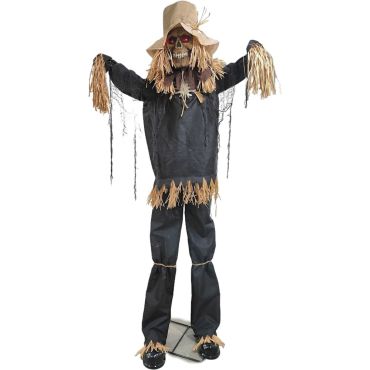 Automate épouvantail géant 230 cm animé et sonore Halloween | jourdefete.com Automate épouvantail géant 230 cm animé et sonore Halloween | jourdefete.com
