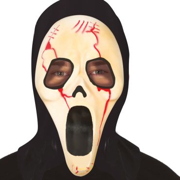 Masque tueur Halloween avec capuche et visage horrifique | jourdefete.com Masque tueur Halloween avec capuche et visage horrifique | jourdefete.com
