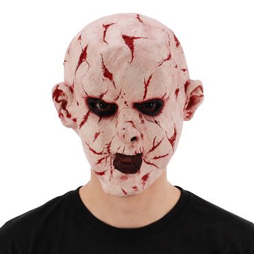 Masque chauve visage écorché et ensanglanté effet blessures réalistes pour Halloween | jourdefete.com Masque chauve visage écorché et ensanglanté effet blessures réalistes pour Halloween | jourdefete.com