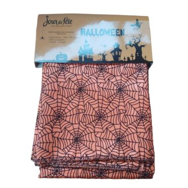 nappe pour halloween toiles araignées couleur orange nappe pour halloween toiles araignées couleur orange