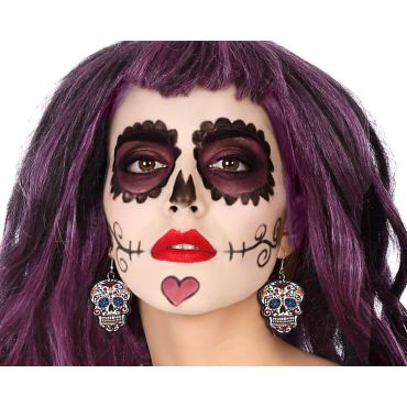 De jolies boucles d'oreilles en forme de tête de mort parfaites pour halloween | jourdefete.com De jolies boucles d'oreilles en forme de tête de mort parfaites pour halloween | jourdefete.com