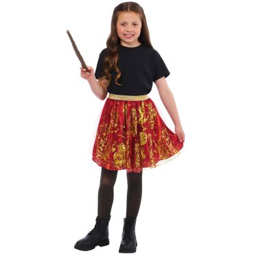 Déguisement sorcière Gryffondor fille avec robe rouge et or et baguette magique | jourdefete.com Déguisement sorcière Gryffondor fille avec robe rouge et or et baguette magique | jourdefete.com