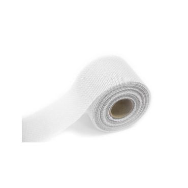 Ruban fantaisie effet jute - Blanc Ruban fantaisie effet jute - Blanc