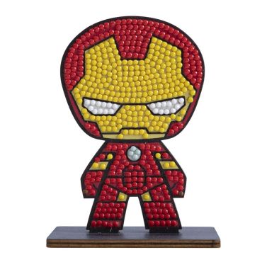 Figurine Iron Man à diamants en rouge et doré | jourdefete.com