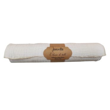 Chemin de table en voile de coton – décoration de fête élégante | jourdefete.com