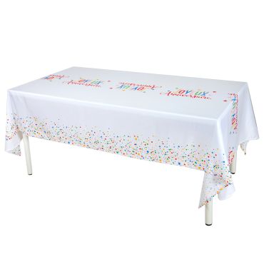 Nappe d’anniversaire Joyeux Anniversaire multicolore avec confettis décoratifs | jourdefete.com Nappe d’anniversaire Joyeux Anniversaire multicolore avec confettis décoratifs | jourdefete.com