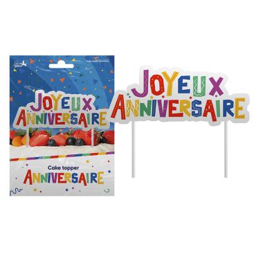 Décoration de gâteau cake topper à piquer joyeux anniversaire lettres multicolores pour enfant | jourdefete.com Décoration de gâteau cake topper à piquer joyeux anniversaire lettres multicolores pour enfant | jourdefete.com