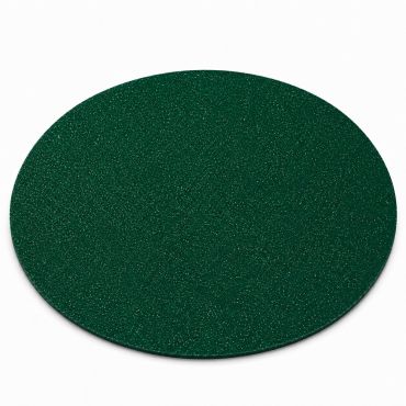 Sets de table ronds à paillettes premium 34 cm de couleur vert pour décoration de table | jourdefete.com