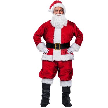 Costume adulte Père Noël rouge avec fourrure blanche et ceinture noire | jourdefete.com Costume adulte Père Noël rouge avec fourrure blanche et ceinture noire | jourdefete.com