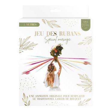 Jeu des rubans pour mariage collection vive les mariés | jourdefete.com
