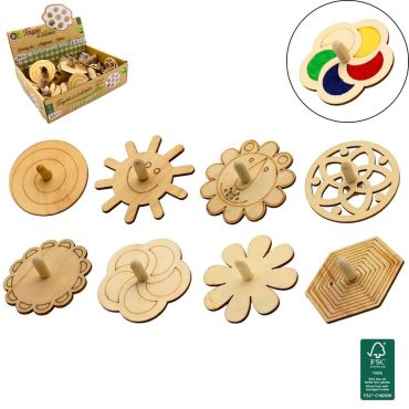 Toupie en bois à colorier pour enfants – jeu créatif et ludique | jourdefete.com Toupie en bois à colorier pour enfants – jeu créatif et ludique | jourdefete.com
