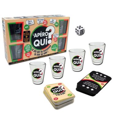 Jeu l'apéro qui ? avec des verres shooters. Jeu l'apéro qui ? avec des verres shooters.