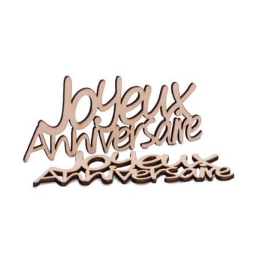 4 DECO JOYEUX ANNIVERSAIRE EN BOIS 11.5X5X0.3CM | jourdefete.com 4 DECO JOYEUX ANNIVERSAIRE EN BOIS 11.5X5X0.3CM | jourdefete.com