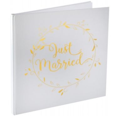 Livre d'Or "Just Married" - Or | jourdefete.com