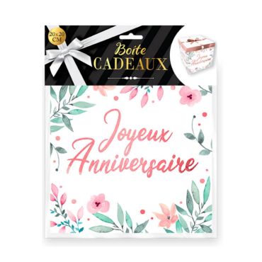boite cadeau joyeux anniversaire moyen modele | jourdefete.com
