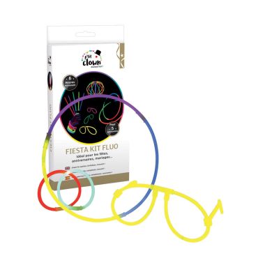 Kit fiesta fluo pour 5 personnes | jourdefete.com