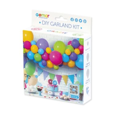 kit de guirlande de 65 ballons couleur néon | jourdefete.com