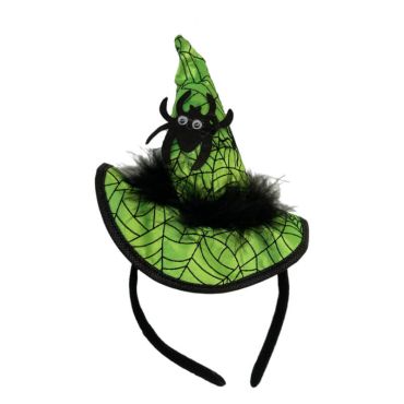 Serre-tête mini chapeau de sorcière vert Serre-tête mini chapeau de sorcière vert